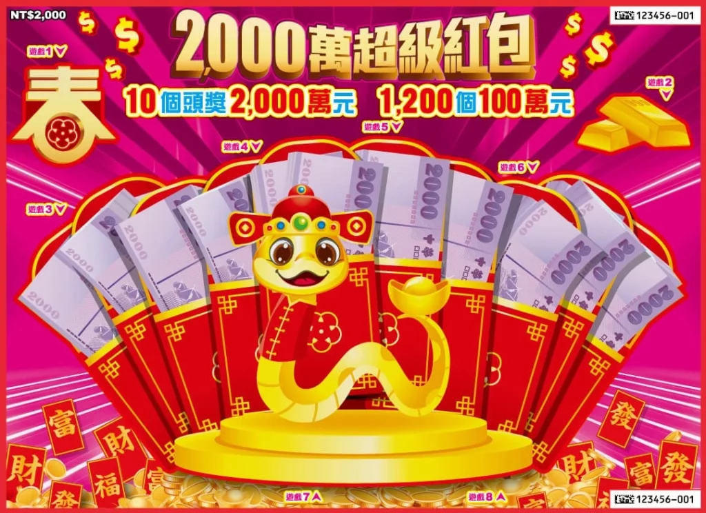 2,000萬超級紅包